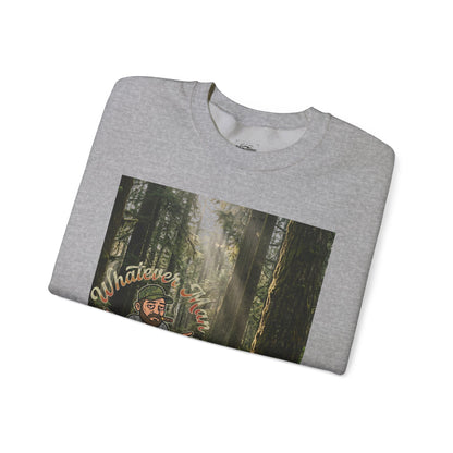 "Xedition77"Whatever Man Crewneck Sweatshirt  Mr.Blunt Casual Graphic Pullover for Men