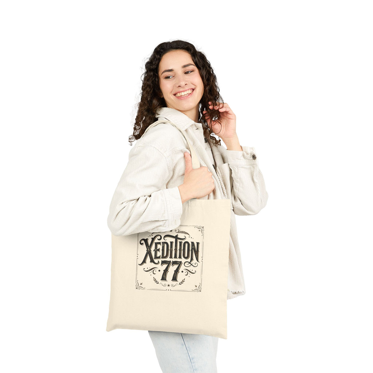 Xedition77 Tote Bag   Psychedelic Skull "I Miss The Voices In My Head" Canvas Tote