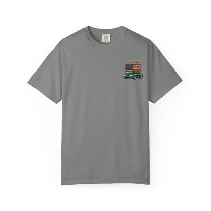 Mr. Blunt Way of Life T-Shirt - Vintage Truck &amp; American Flag Graphic