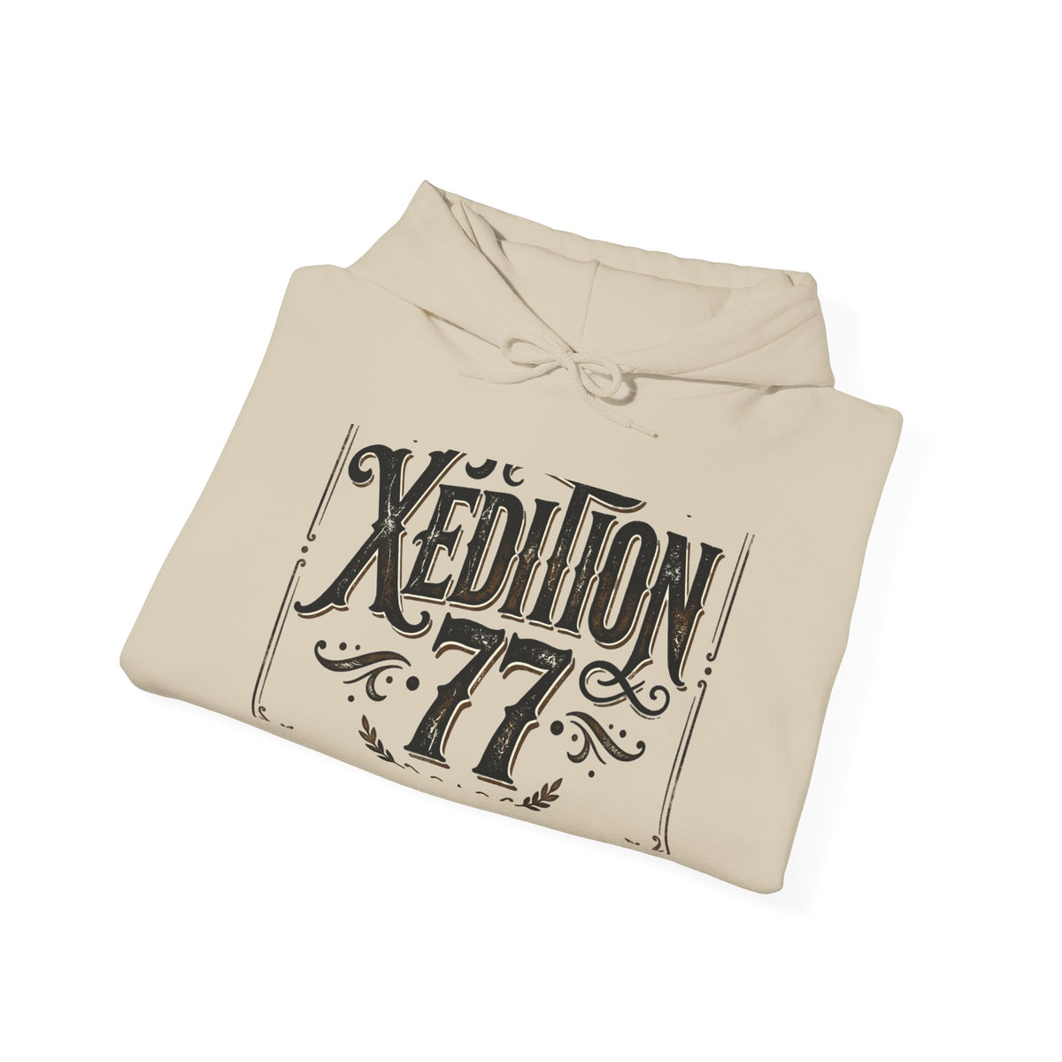 Xedition 77 Vintage Logo Hoodie — Retro Graphic Pullover