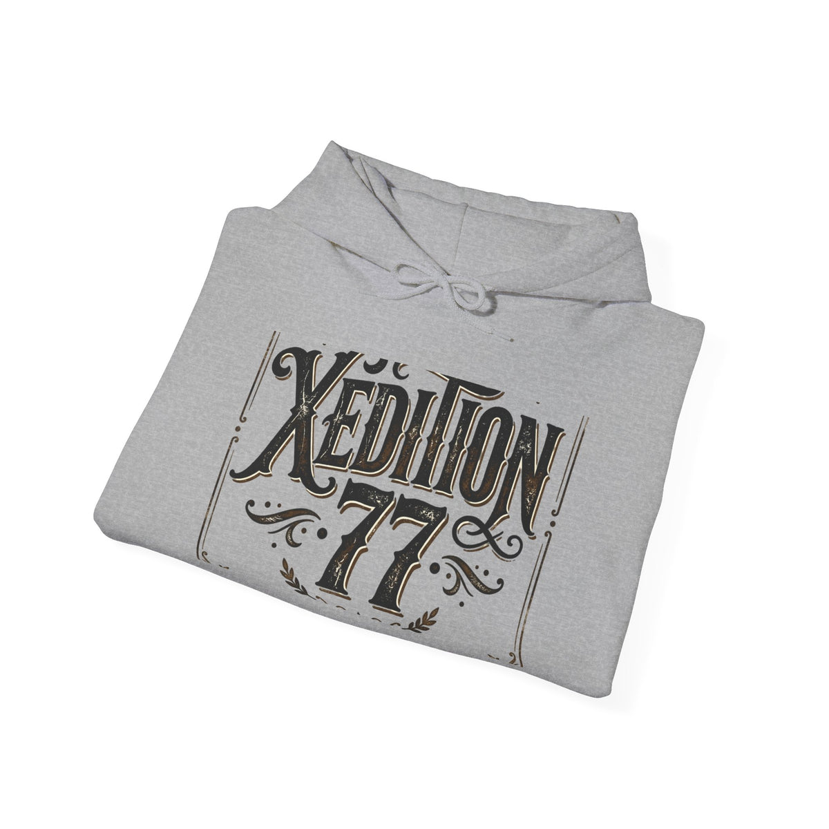 Xedition 77 Vintage Logo Hoodie — Retro Graphic Pullover
