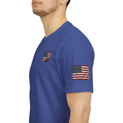 MR.BLUNT WAY OF LIFE Patriotic  Graphic Tee — American Flag Car Design