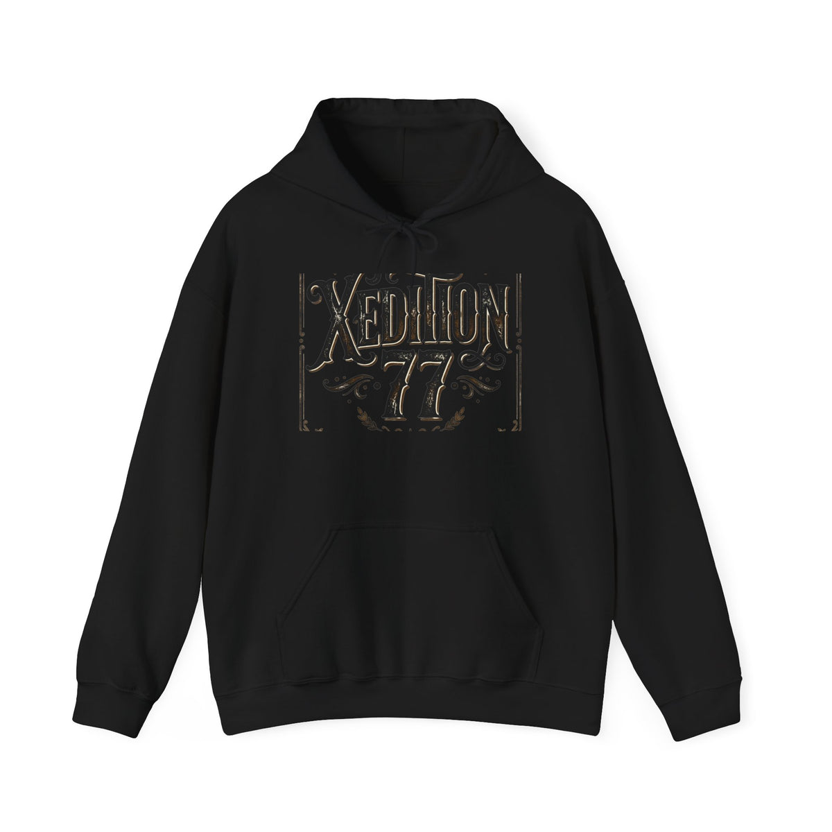 Xedition 77 Vintage Logo Hoodie — Retro Graphic Pullover