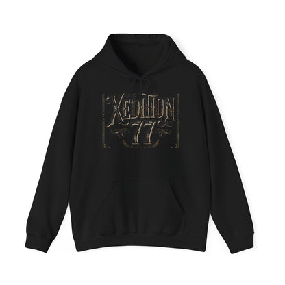 Xedition 77 Vintage Logo Hoodie — Retro Graphic Pullover