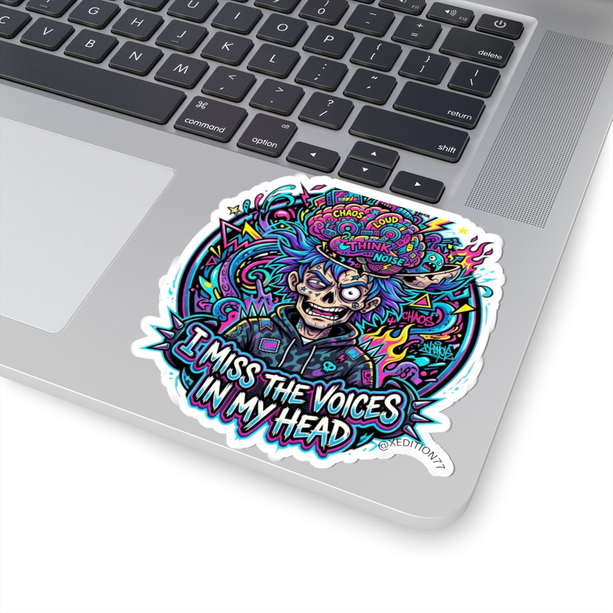 Sticker - “I Miss the Voices in My Head” Psychedelic Chaos Sticker