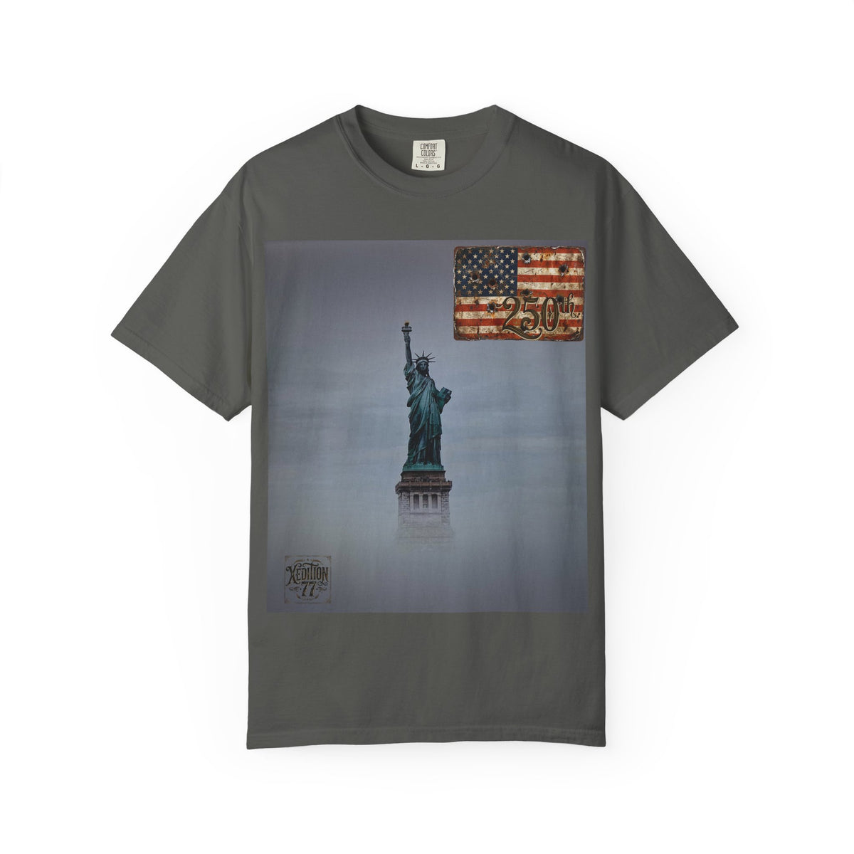 Statue of Liberty American Flag T-Shirt  Vintage Patriotic Tee