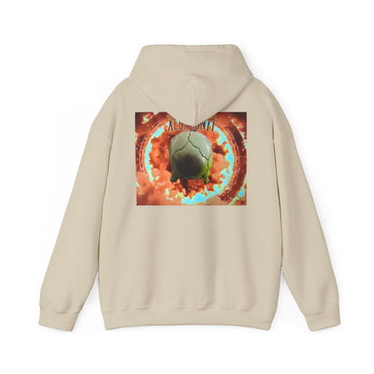 XEDITION77 Skull Flame Hoodie – Colorful Flaming Skull Graphic Pullover